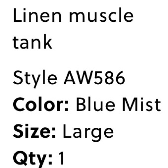 NWT J Crew Tank Linen Blue Mist Sz Large - Picture 6 of 7